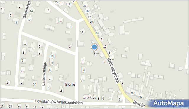 Sulmierzyce, Krotoszyńska, 3, mapa Sulmierzyce