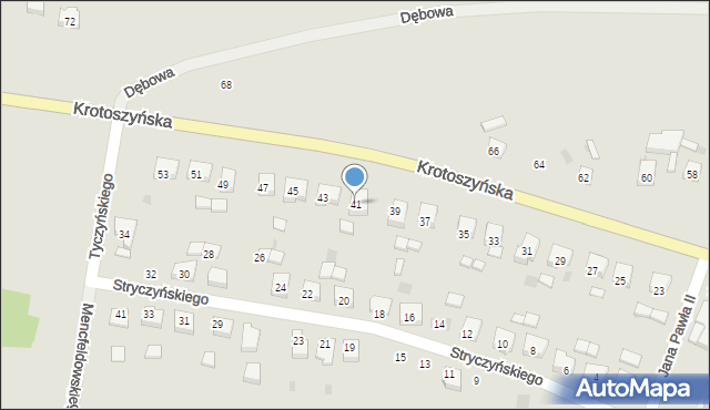 Sulmierzyce, Krotoszyńska, 41, mapa Sulmierzyce