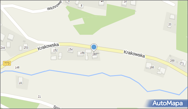 Sułoszowa, Krakowska, 160, mapa Sułoszowa