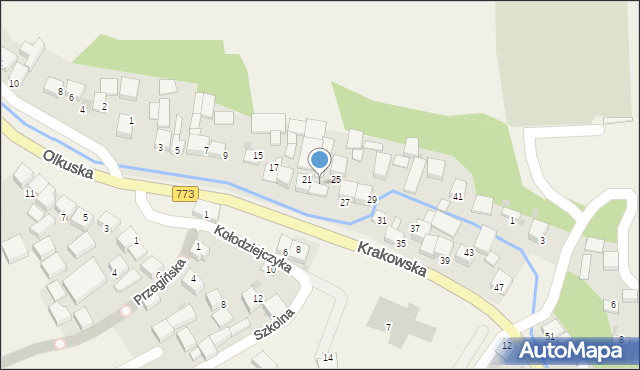 Sułoszowa, Krakowska, 23, mapa Sułoszowa