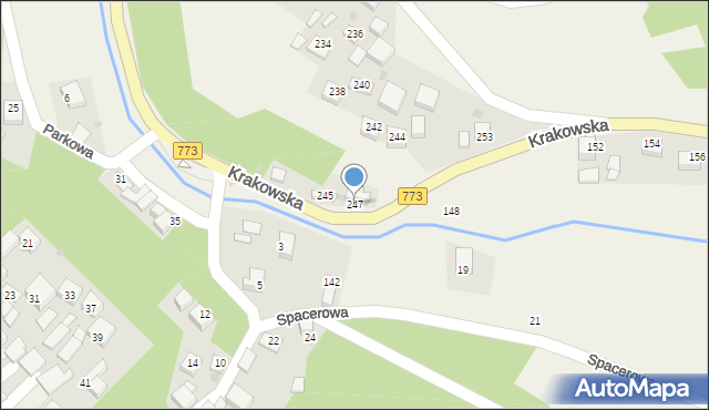 Sułoszowa, Krakowska, 247, mapa Sułoszowa