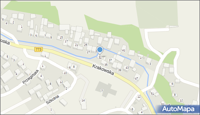 Sułoszowa, Krakowska, 31, mapa Sułoszowa