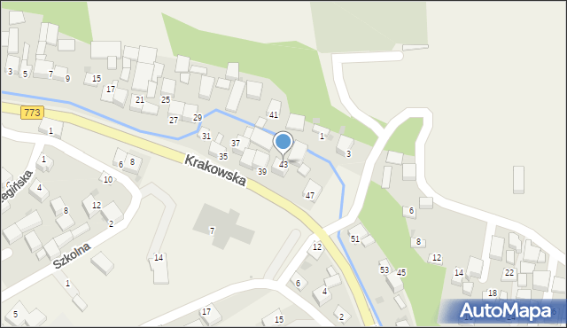 Sułoszowa, Krakowska, 43, mapa Sułoszowa