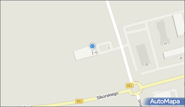Suwałki, Krasickiego Ignacego, bp., 1, mapa Suwałk