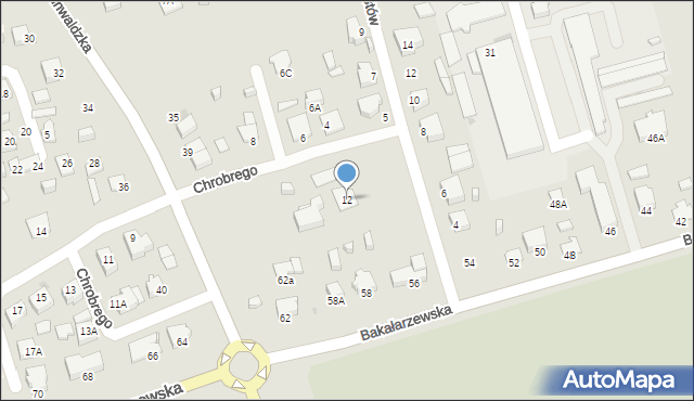 Suwałki, Króla Bolesława Chrobrego, 12, mapa Suwałk