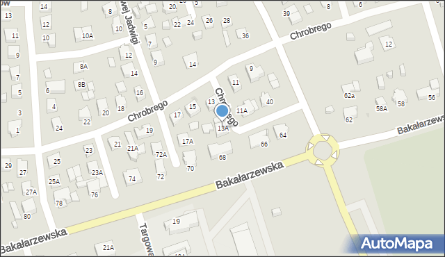 Suwałki, Króla Bolesława Chrobrego, 13A, mapa Suwałk