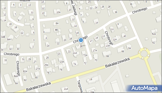 Suwałki, Króla Bolesława Chrobrego, 19, mapa Suwałk