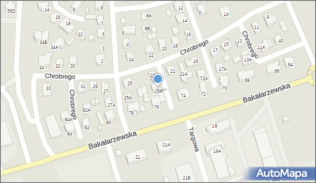 Suwałki, Króla Bolesława Chrobrego, 23A, mapa Suwałk