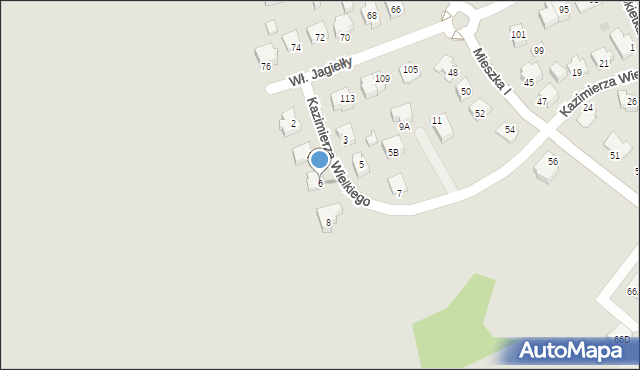 Suwałki, Króla Kazimierza Wielkiego, 6, mapa Suwałk