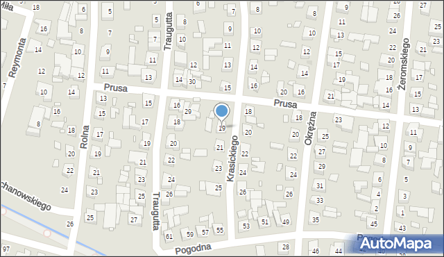 Swarzędz, Krasickiego Ignacego, bp., 19, mapa Swarzędz
