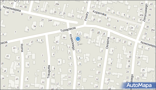 Swarzędz, Krasickiego Ignacego, bp., 2, mapa Swarzędz