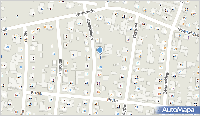 Swarzędz, Krasickiego Ignacego, bp., 8, mapa Swarzędz