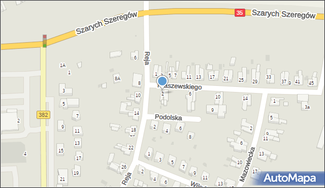 Świdnica, Kraszewskiego Józefa Ignacego, 2, mapa Świdnicy