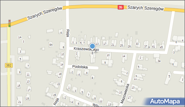 Świdnica, Kraszewskiego Józefa Ignacego, 6, mapa Świdnicy