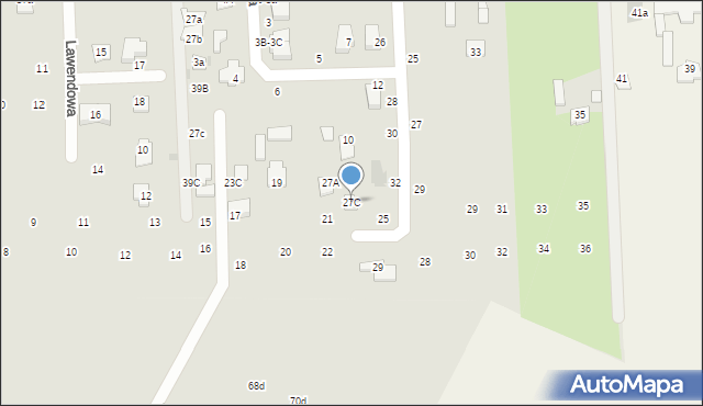 Świdnik, Krańcowa, 27C, mapa Świdnika