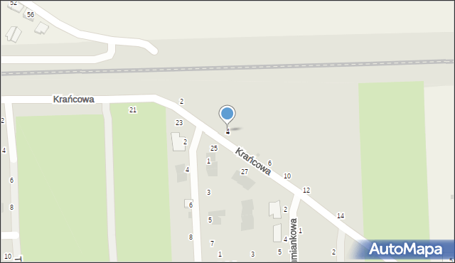 Świdnik, Krańcowa, 4, mapa Świdnika