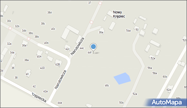 Świdnik, Krępiecka, 46d, mapa Świdnika