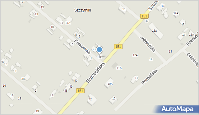 Świdwin, Krakowska, 3A, mapa Świdwin