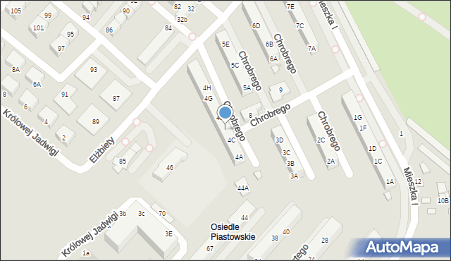 Świebodzice, Króla Bolesława Chrobrego, 4D, mapa Świebodzice