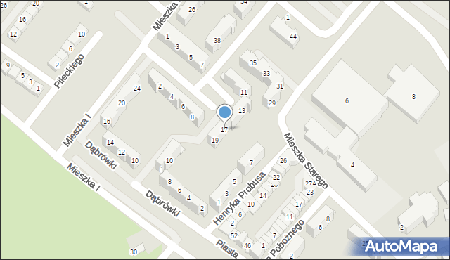 Świebodzice, Króla Kazimierza Wielkiego, 17, mapa Świebodzice