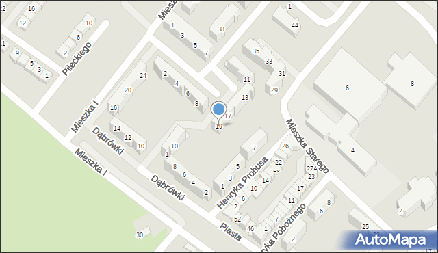 Świebodzice, Króla Kazimierza Wielkiego, 19, mapa Świebodzice