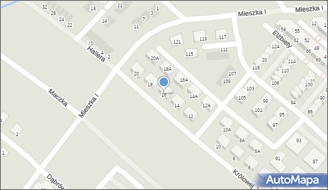 Świebodzice, Królowej Jadwigi, 16, mapa Świebodzice