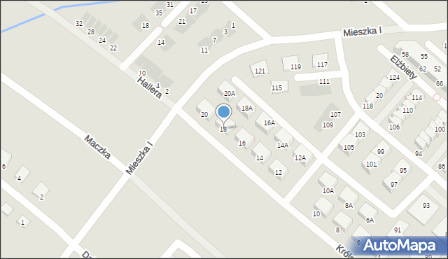 Świebodzice, Królowej Jadwigi, 18, mapa Świebodzice