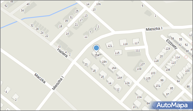 Świebodzice, Królowej Jadwigi, 20A, mapa Świebodzice