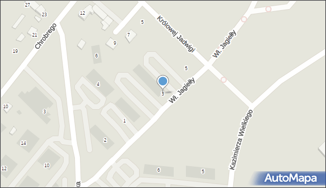 Świecie, Króla Władysława Jagiełły, 3, mapa Świecie