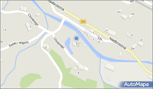 Świeradów-Zdrój, Króla Bolesława Chrobrego, 7, mapa Świeradów-Zdrój