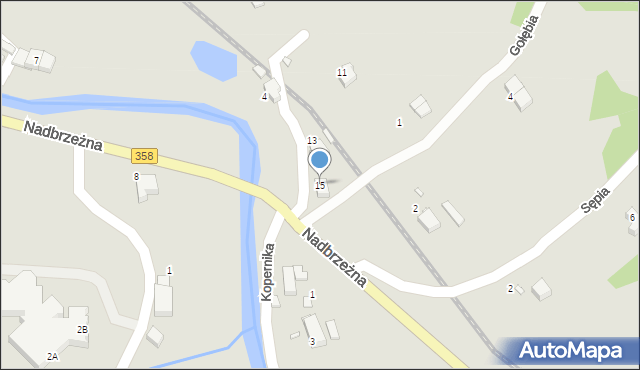 Świeradów-Zdrój, Krucza, 15, mapa Świeradów-Zdrój