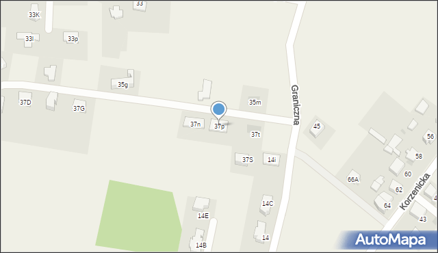 Świerczyniec, Kręta, 37p, mapa Świerczyniec