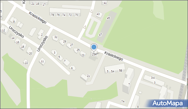Świętochłowice, Krasickiego Ignacego, bp., 23A, mapa Świętochłowice