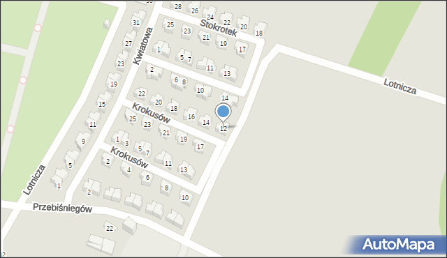 Świętochłowice, Krokusów, 12, mapa Świętochłowice