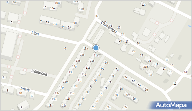 Świętochłowice, Króla Bolesława Chrobrego, 11a, mapa Świętochłowice