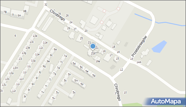 Świętochłowice, Króla Bolesława Chrobrego, 21b, mapa Świętochłowice