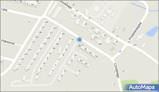 Świętochłowice, Króla Bolesława Chrobrego, 5a, mapa Świętochłowice