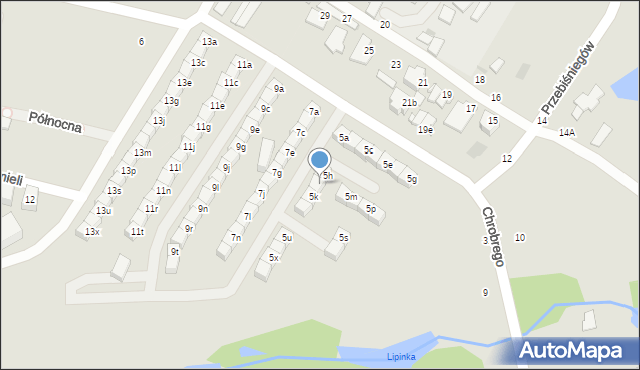 Świętochłowice, Króla Bolesława Chrobrego, 5j, mapa Świętochłowice