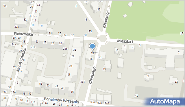 Świnoujście, Króla Bolesława Chrobrego, 28, mapa Świnoujście