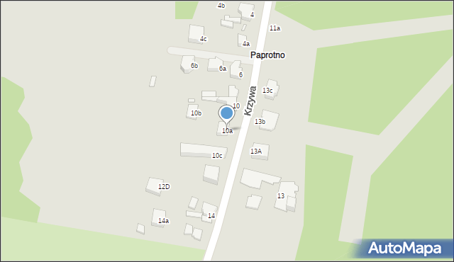 Świnoujście, Krzywa, 10a, mapa Świnoujście