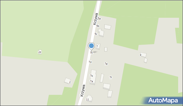 Świnoujście, Krzywa, 7c, mapa Świnoujście