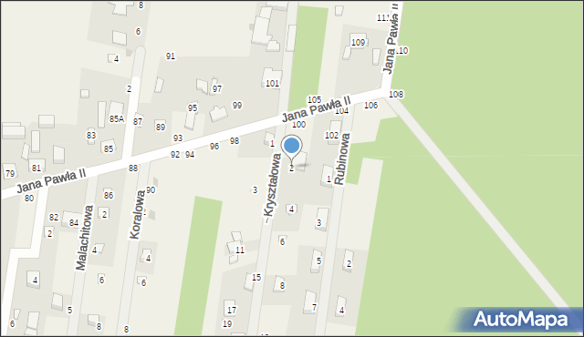 Swolszewice Duże, Kryształowa, 2, mapa Swolszewice Duże