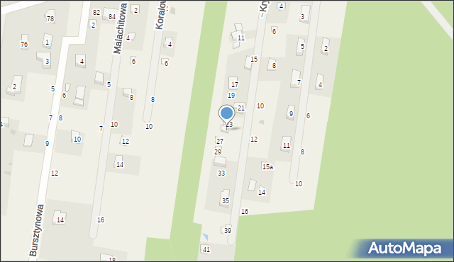 Swolszewice Duże, Kryształowa, 25, mapa Swolszewice Duże