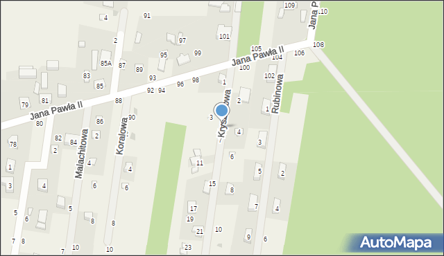 Swolszewice Duże, Kryształowa, 5, mapa Swolszewice Duże