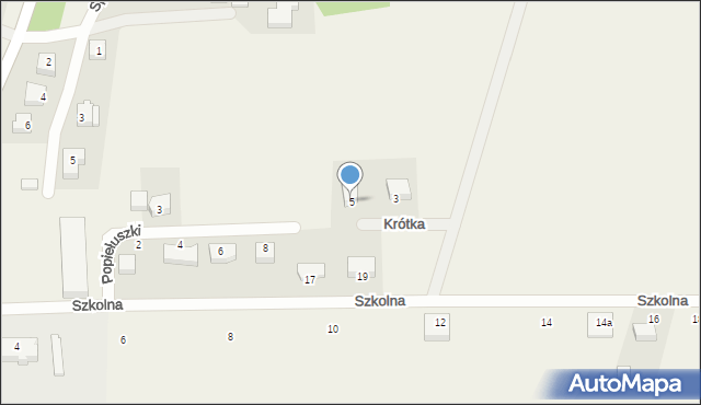 Sychowo, Krótka, 5, mapa Sychowo