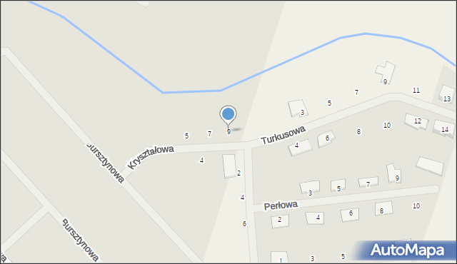 Szamotuły, Kryształowa, 9, mapa Szamotuły