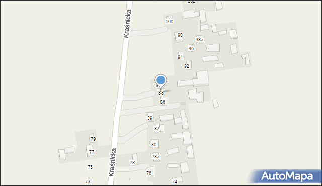 Szastarka, Kraśnicka, 88, mapa Szastarka