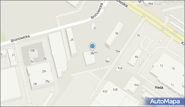 Szczecin, Krakowska, 59c, mapa Szczecina