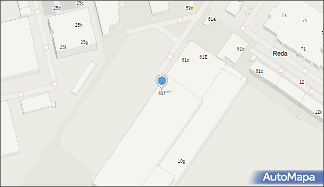 Szczecin, Krakowska, 61f, mapa Szczecina