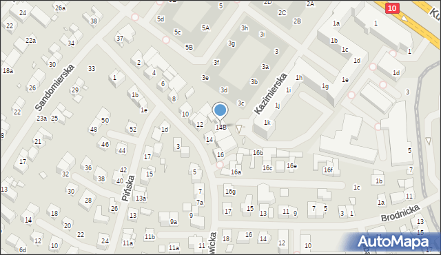 Szczecin, Kruszwicka, 14B, mapa Szczecina